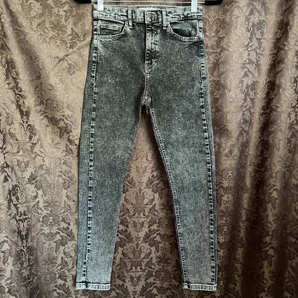 Topshop Jamie Stretchy Acid Wash Jean Size W28 L30